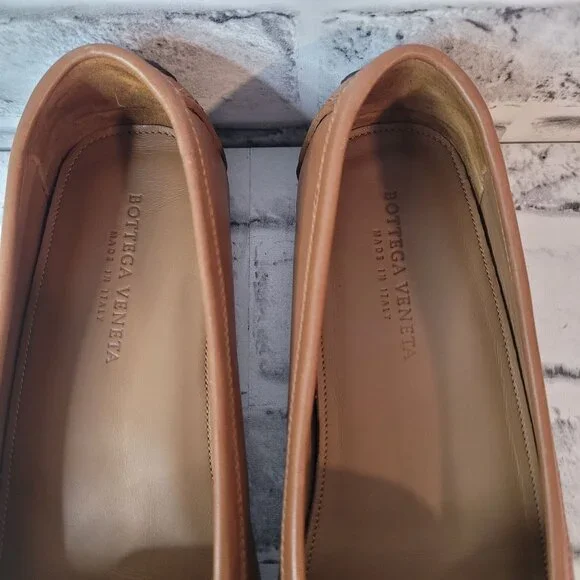 Bottega Veneta Tan Loafers Size 39 - Picture 5 of 9